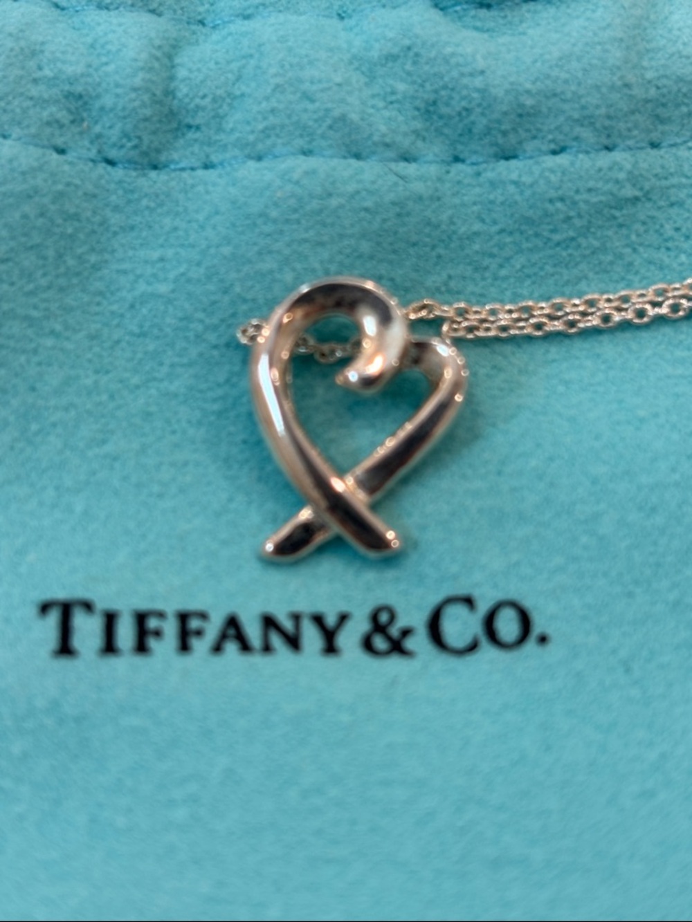 Tiffany and Co .  Paloma Picasso  Loving Heart pendant